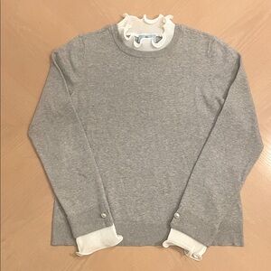 CeCe Long Sleeve Grey Sweater